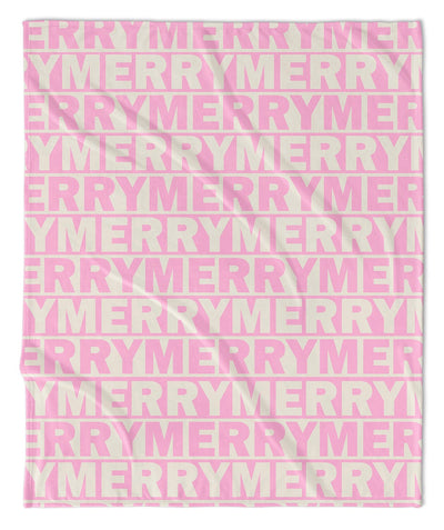 MERRY MERRY MERRY THROW BLANKET