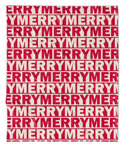 MERRY MERRY MERRY THROW BLANKET