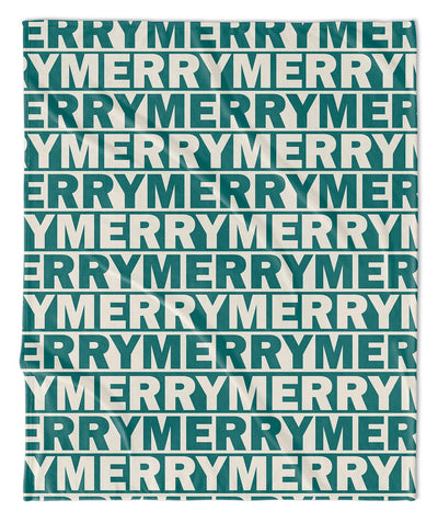 MERRY MERRY MERRY THROW BLANKET