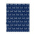 PERSONALIZED NAME BLANKET - SCRIPT - NAVY BLUE