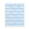 PERSONALIZED NAME BLANKET - BOLD FONT - LIGHT BLUE