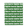 PERSONALIZED NAME BLANKET - BOLD FONT - KELLY GREEN