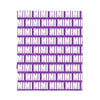 PERSONALIZED NAME BLANKET - BOLD FONT - PURPLE