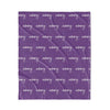 PERSONALIZED NAME BLANKET - SCRIPT - PURPLE