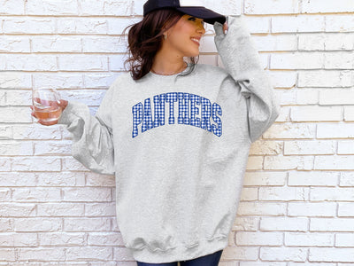 NEW GAME DAY COLLECTION - MASCOT GINGHAM CREWNECK