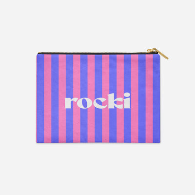PERSONALIZED ACCESSORY BAG FLAT – CABANA STRIPE