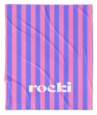 CABANA STRIPE PERSONALIZED BLANKET