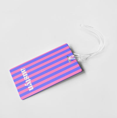 CABANA STRIPE PERSONALIZED BAG / LUGGAGE TAG