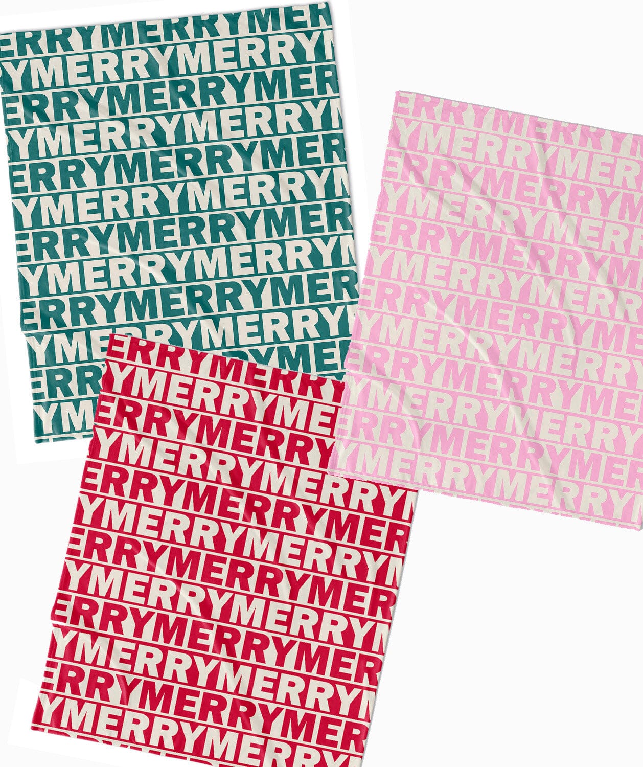 MERRY MERRY MERRY THROW BLANKET