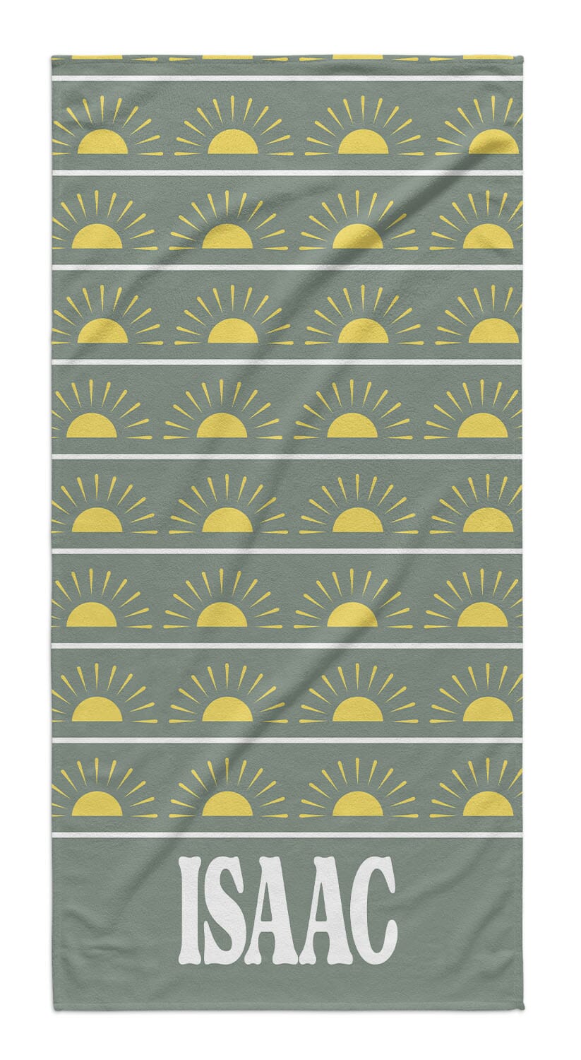SUNBURST PERSONALIZED PREMIUM TOWEL