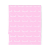 PERSONALIZED NAME BLANKET - SCRIPT - LIGHT PINK