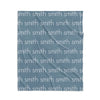 PERSONALIZED NAME BLANKET - LIGHT FONT - SMOKY BLUE