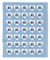 Blue & White KC Hearts Blanket