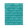 PERSONALIZED NAME BLANKET - LIGHT FONT - TEAL