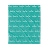 PERSONALIZED NAME BLANKET - SCRIPT - TEAL