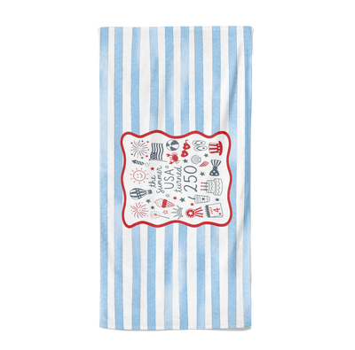 PERSONALIZED AMERICA VARIETY PREMIUM BEACH TOWEL