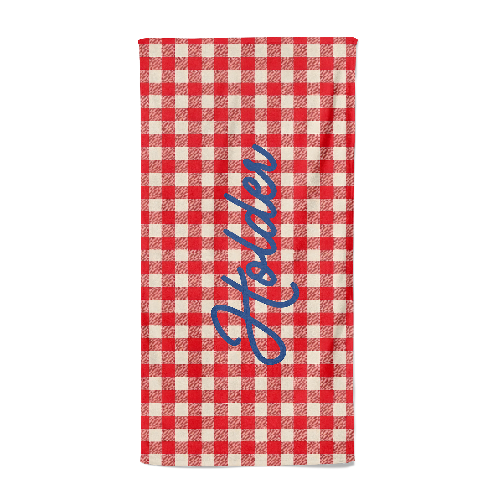 PERSONALIZED CHECKER PATRIOTIC PREMIUM TOWEL