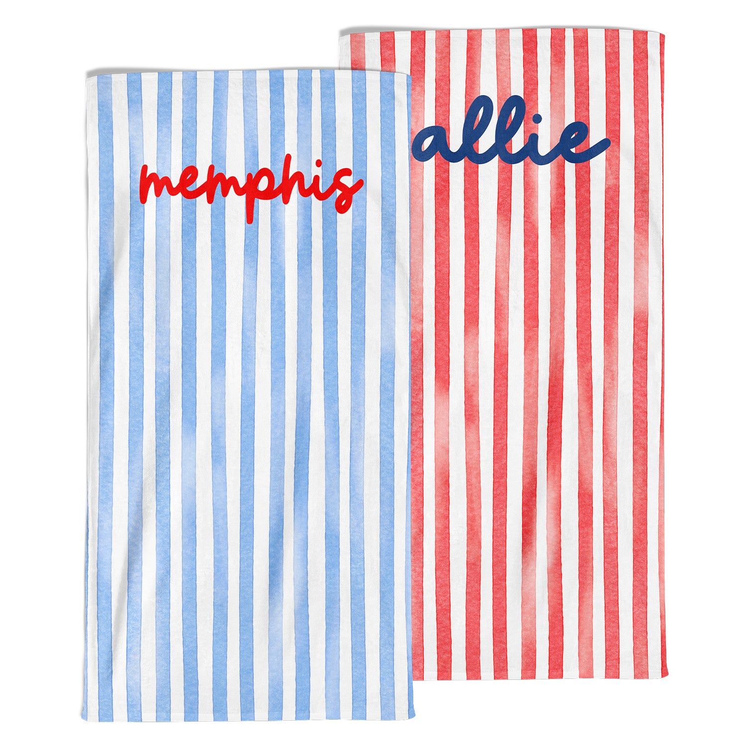 PERSONALIZED STRIPE PATRIOTIC PREMIUM TOWEL