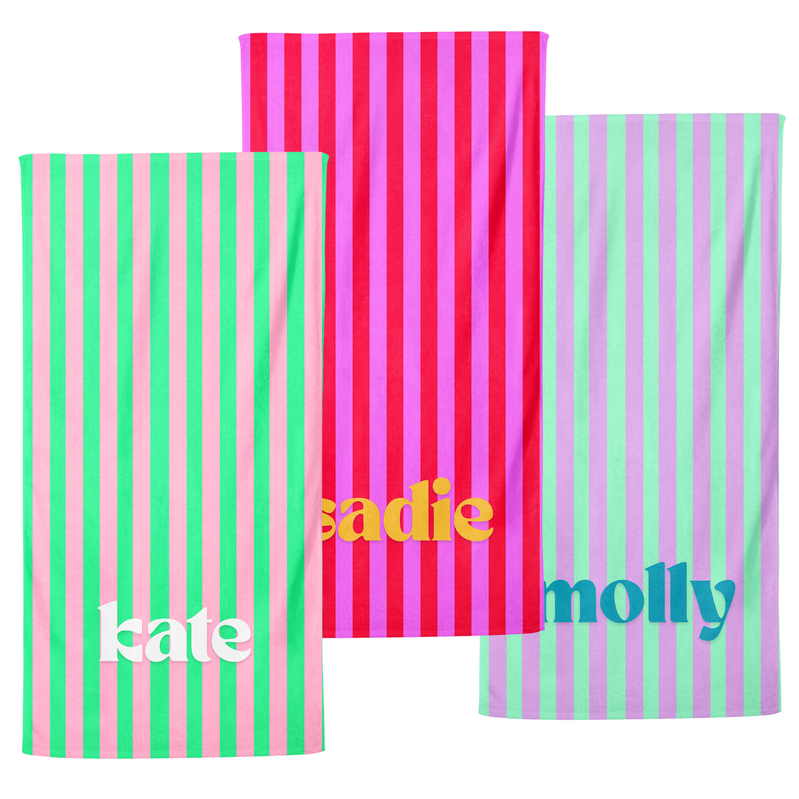 CABANA STRIPE PERSONALIZED PREMIUM TOWEL