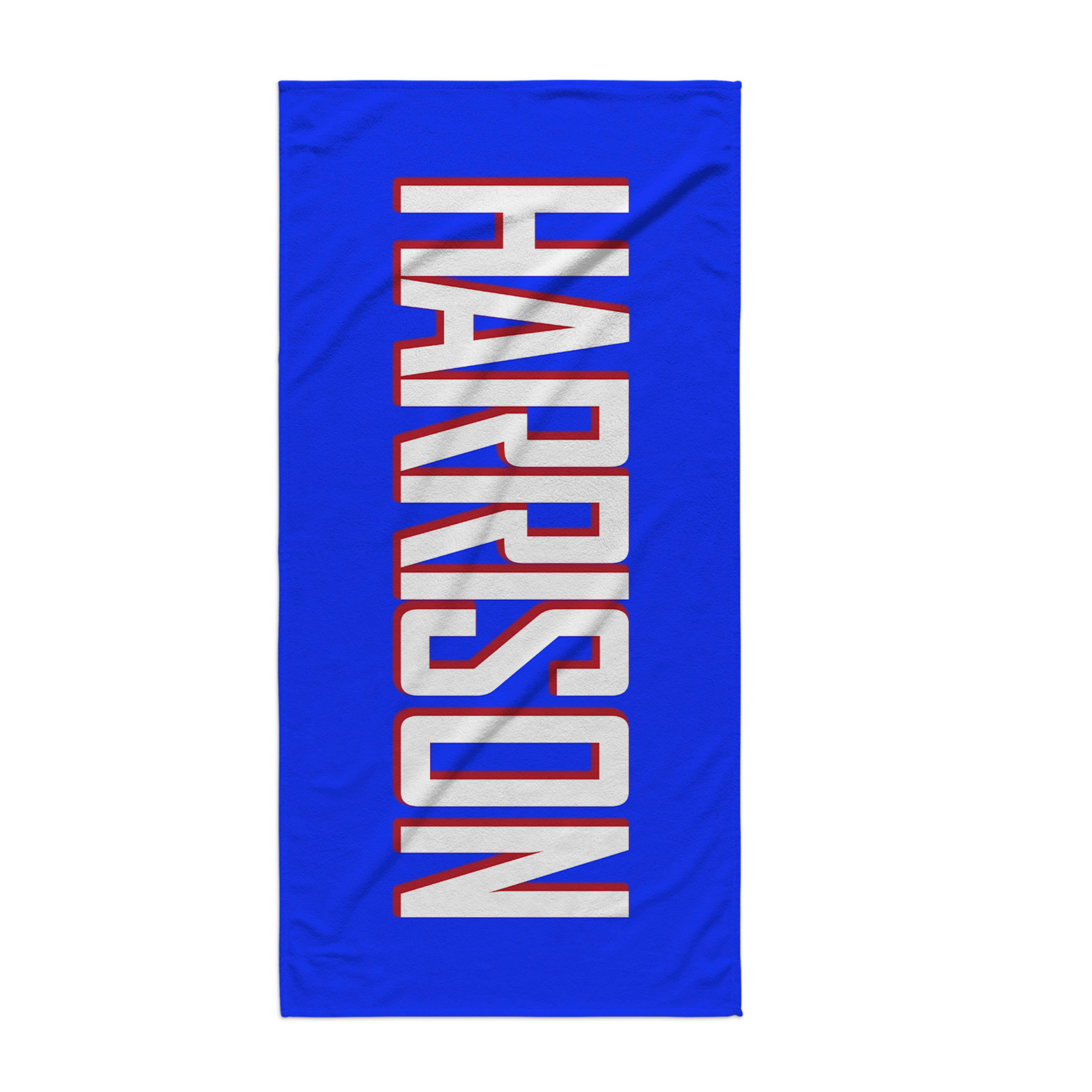 PERSONALIZED SHADOW LETTERS PATRIOTIC PREMIUM TOWEL