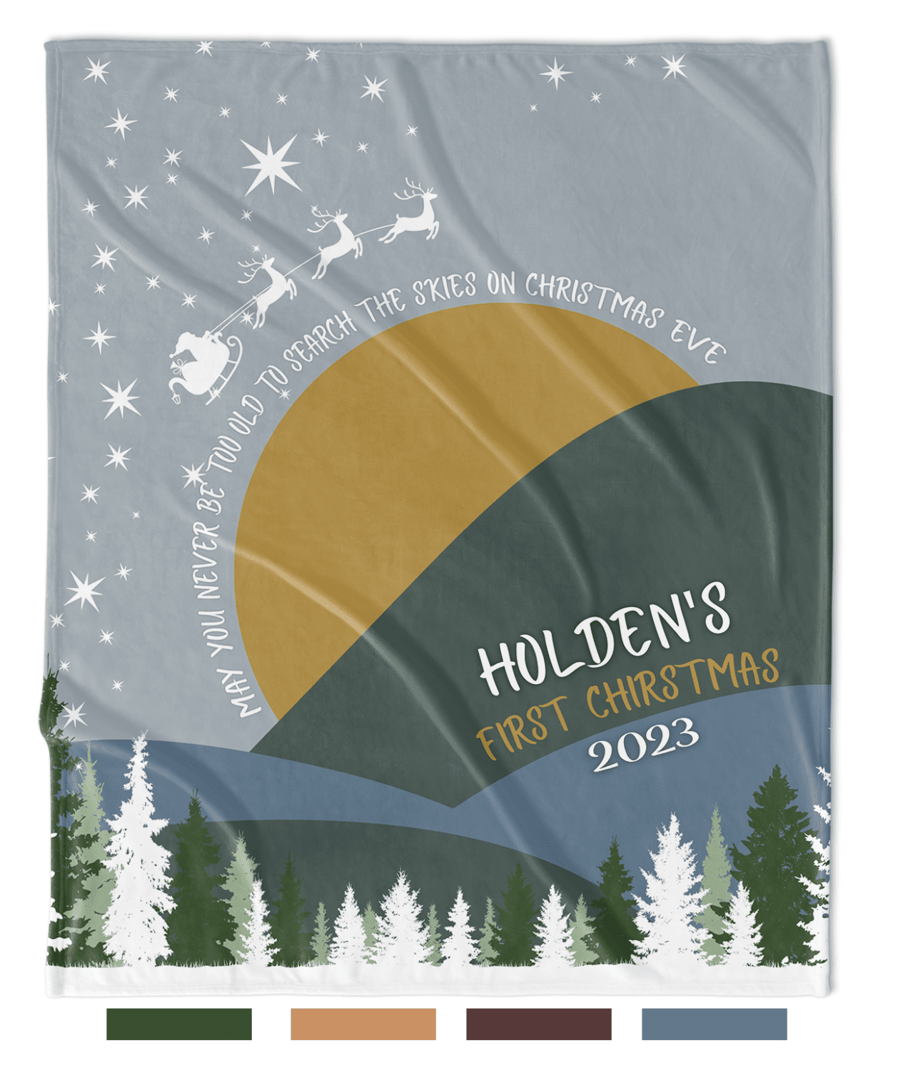 CHRISTMAS EVE FIRST CHRISTMAS BLANKET