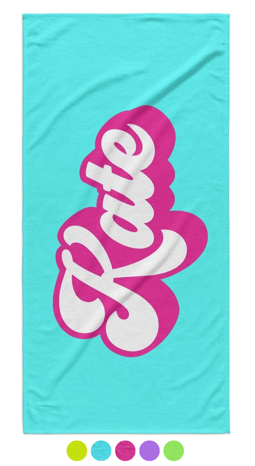 FEELIN' GROOVY PERSONALIZED PREMIUM TOWEL