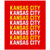 Kansas City Vertical Repeat Red Blanket