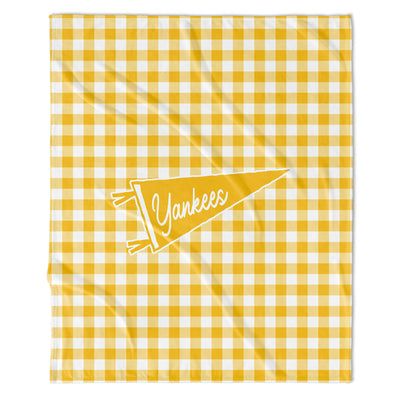 GAME DAY - CUSTOM GINGHAM PENNANT BLANKET
