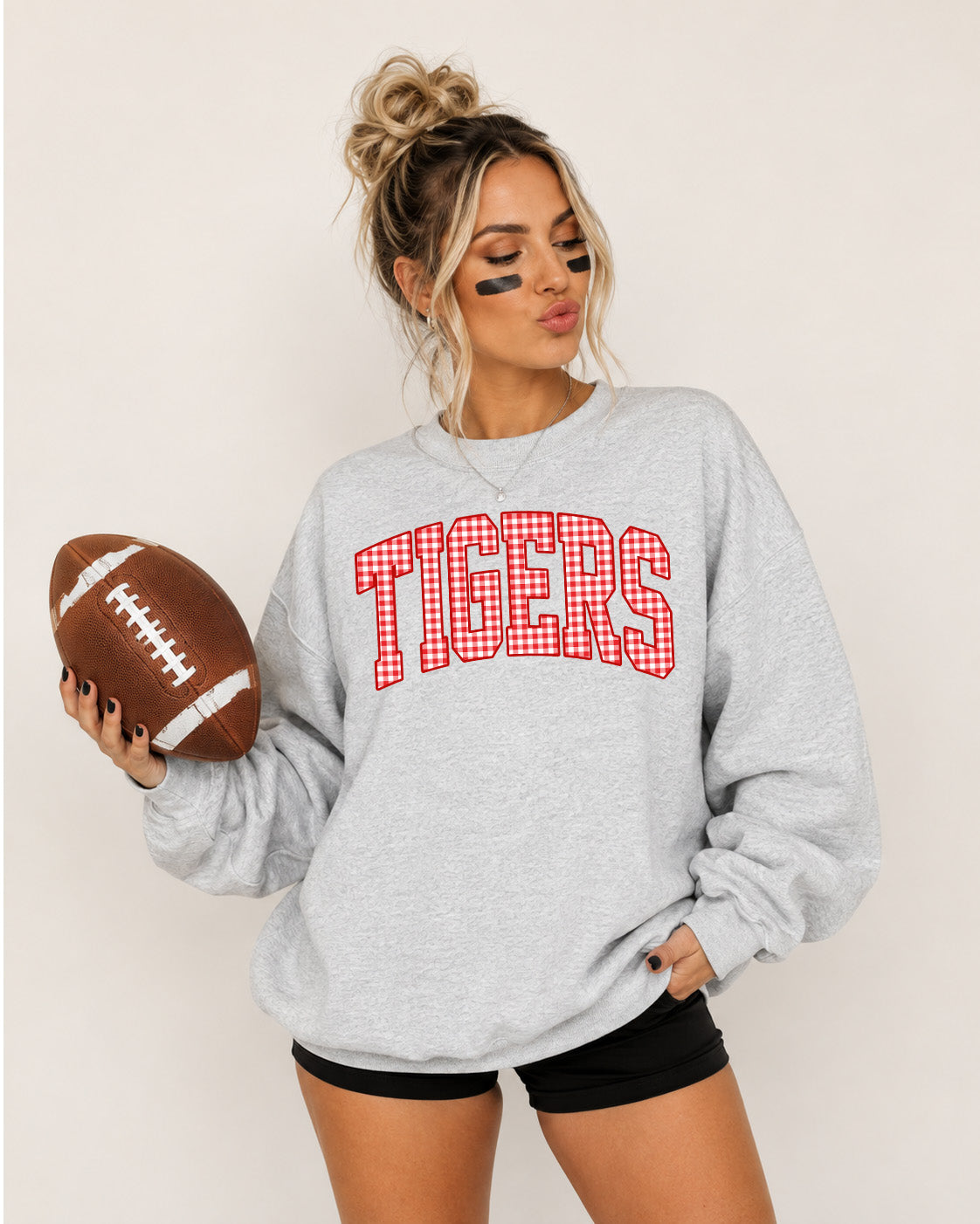 NEW GAME DAY COLLECTION - MASCOT GINGHAM CREWNECK