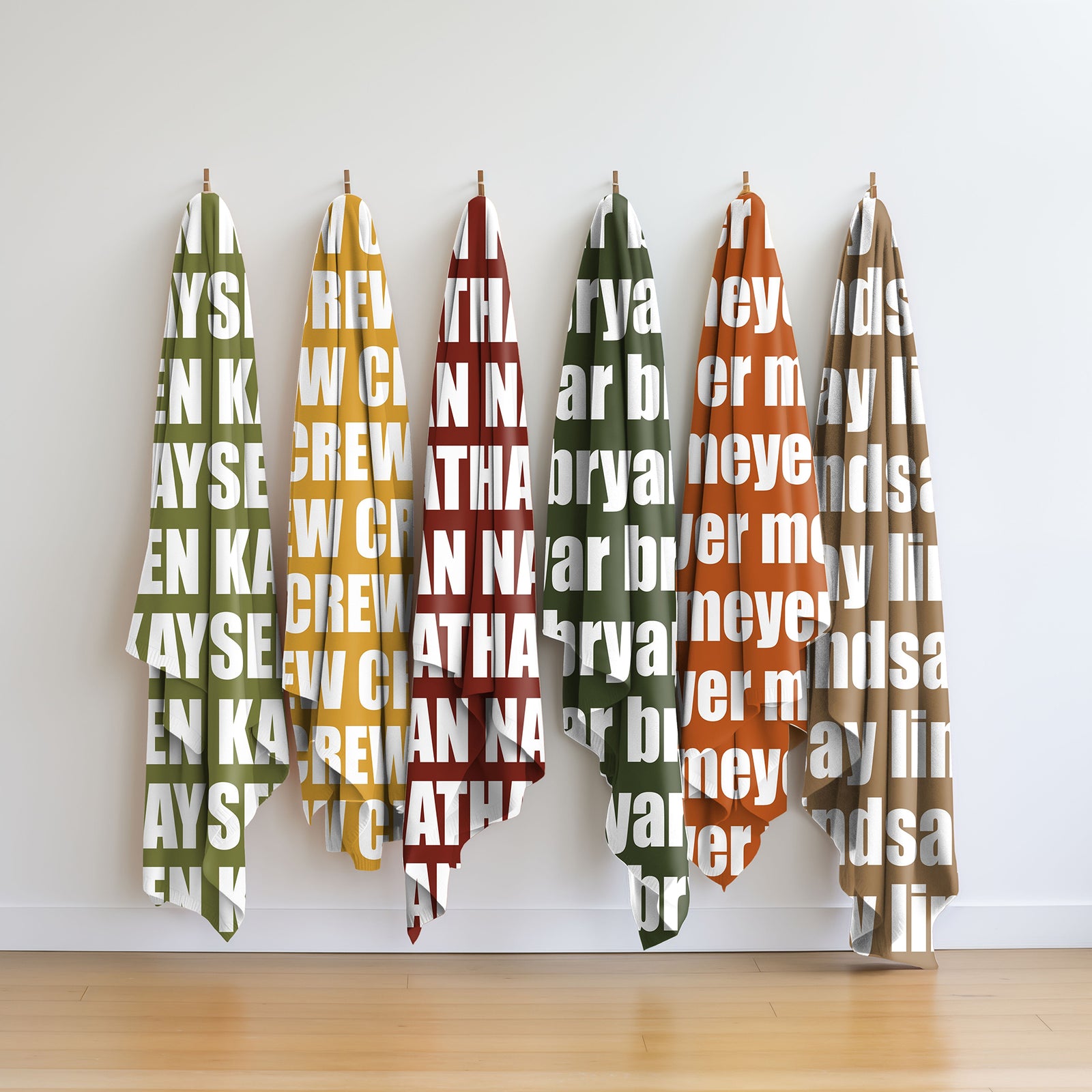 PERSONALIZED NAME BLANKET - BOLD (BOHO COLOR OPTIONS)