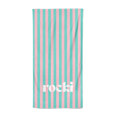 CABANA STRIPE PERSONALIZED PREMIUM TOWEL