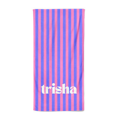 CABANA STRIPE PERSONALIZED PREMIUM TOWEL
