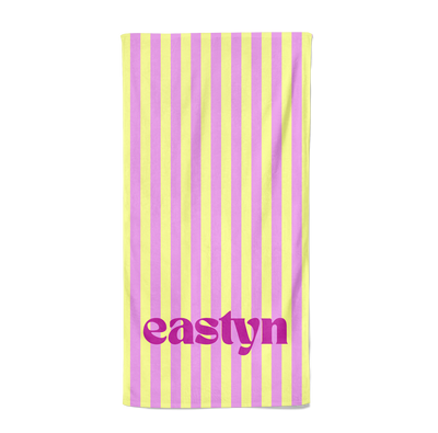 CABANA STRIPE PERSONALIZED PREMIUM TOWEL