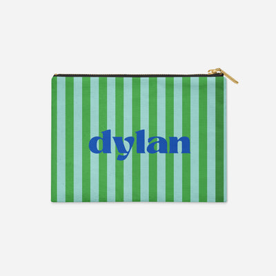 PERSONALIZED ACCESSORY BAG FLAT – CABANA STRIPE