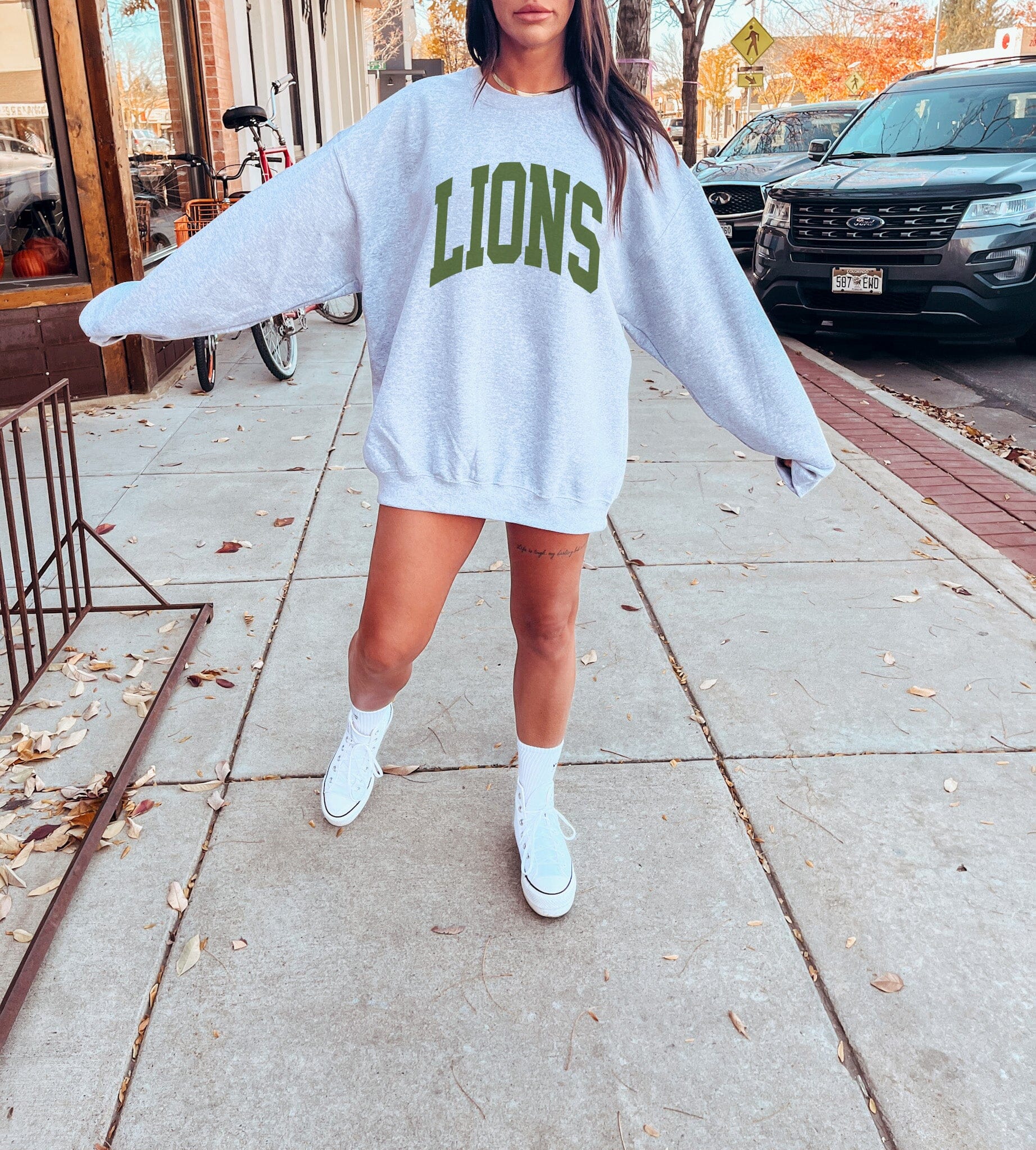 Custom Game Day Mascot Crewneck Sweatshirt - Highway 3