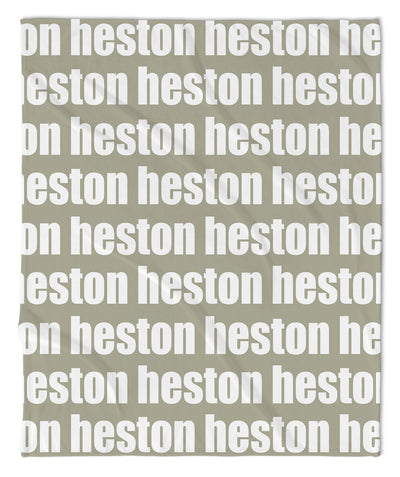 PERSONALIZED NAME BLANKET - BOLD (COZY CAFE COLOR OPTIONS)