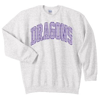 NEW GAME DAY COLLECTION - MASCOT GINGHAM CREWNECK
