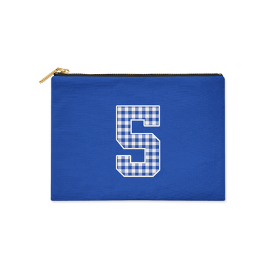 NEW GAME DAY COLLECTION - GINGHAM NUMBER ACCESSORY BAG