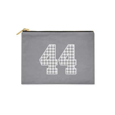 NEW GAME DAY COLLECTION - GINGHAM NUMBER ACCESSORY BAG
