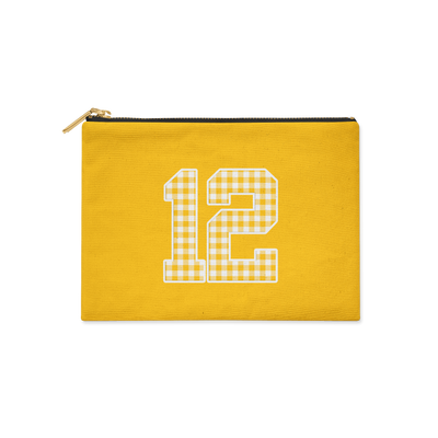 NEW GAME DAY COLLECTION - GINGHAM NUMBER ACCESSORY BAG