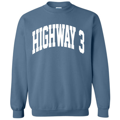 Highway 3 Logo Fall Crewneck Sweatshirt