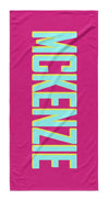 PERSONALIZED SHADOW LETTERS PREMIUM BEACH TOWEL