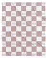 MODERN CHECKERED NAME PERSONALIZED BLANKET
