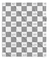 MODERN CHECKERED NAME PERSONALIZED BLANKET