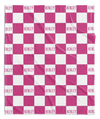 MODERN CHECKERED NAME PERSONALIZED BLANKET