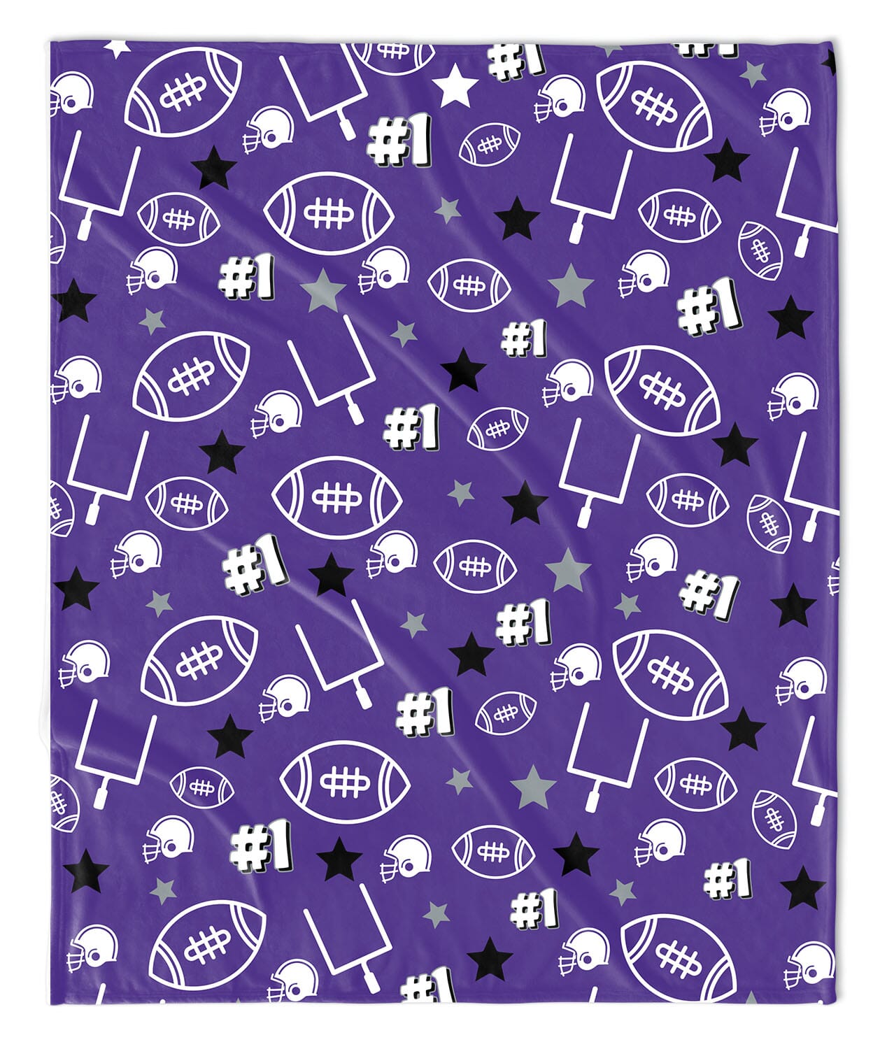 Purple KSU Football Blanket