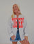 Custom Mascot Hand Cut Sweatshirt Cardigan