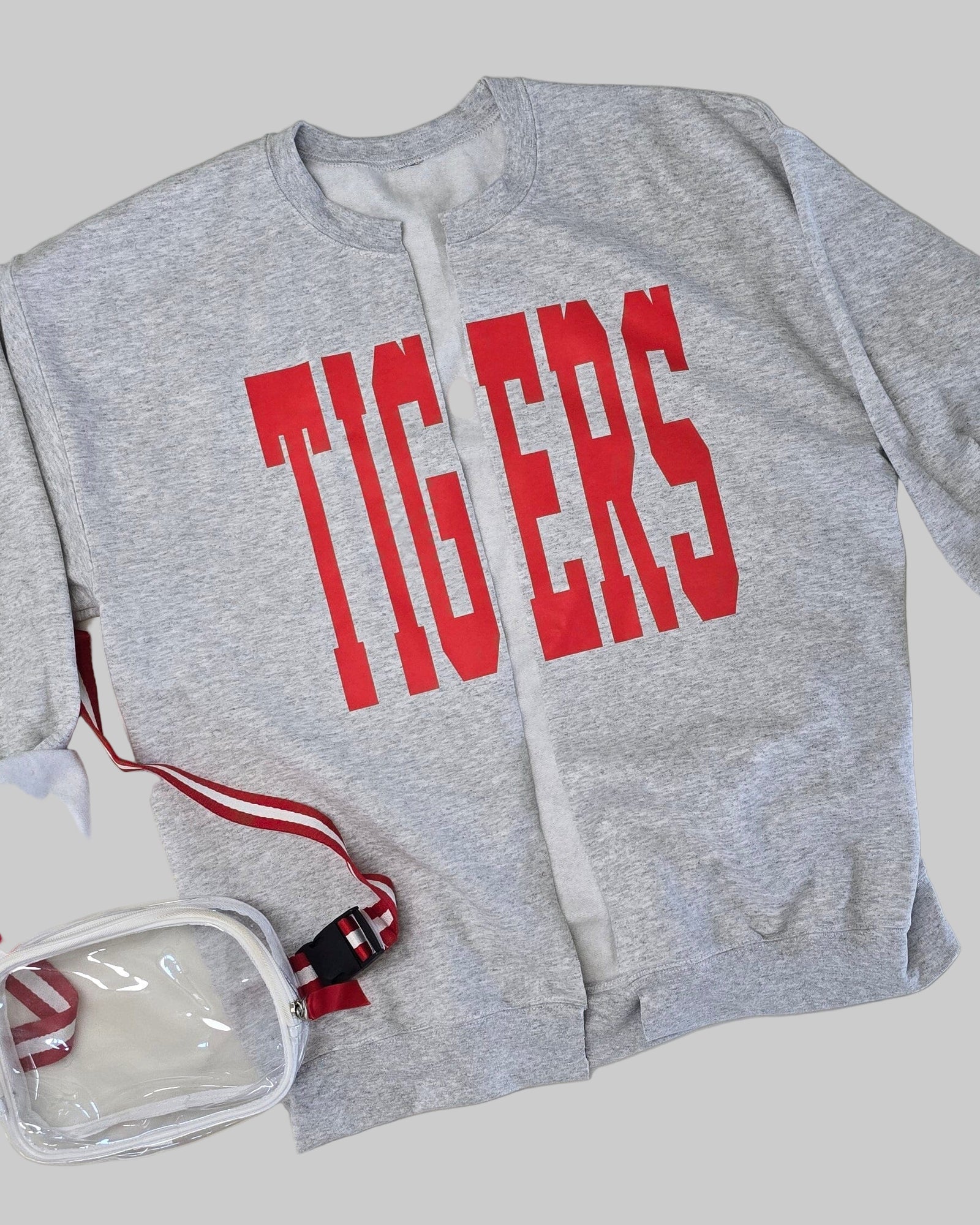 Custom Mascot Hand Cut Sweatshirt Cardigan