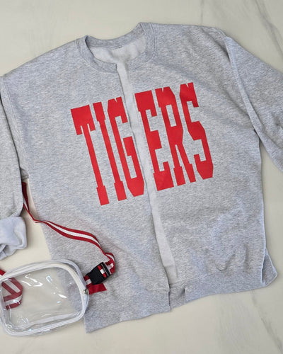 Custom Mascot Hand Cut Sweatshirt Cardigan