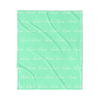 PERSONALIZED NAME BLANKET - SCRIPT - MINT